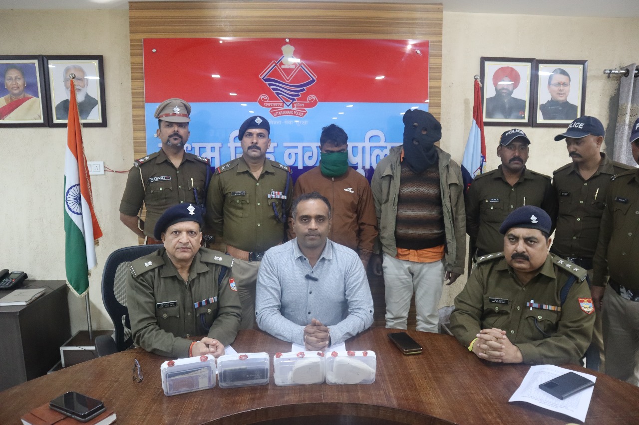 *नशा मुक्त उत्तराखंड अभियान के तहत ऊधम सिंह नगर पुलिस को मिली बड़ी सफलता, 50 लाख रुपए से अधिक आंकी गई है बरामद माल की कीमत।*