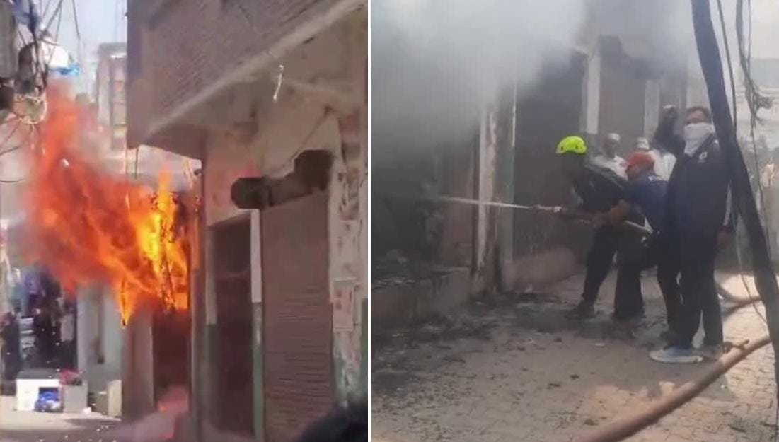 *अतिक्रमण बना रुकावट, आग ने उजाड़ी दुकान, दमकल नहीं पहुंच पाई वक्त पर।*